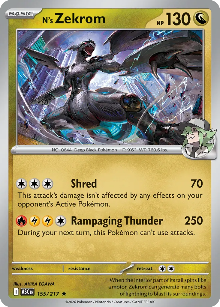 N's Zekrom Pokemon Center Exclusive